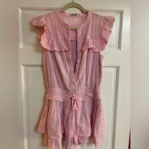 Day + moon Eyelet ruffle dress